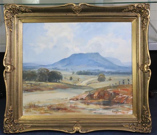 Robert Johnson (Australian 1890-1964) The Road to Capertee Valley 1955 21.5 x 25.5in.